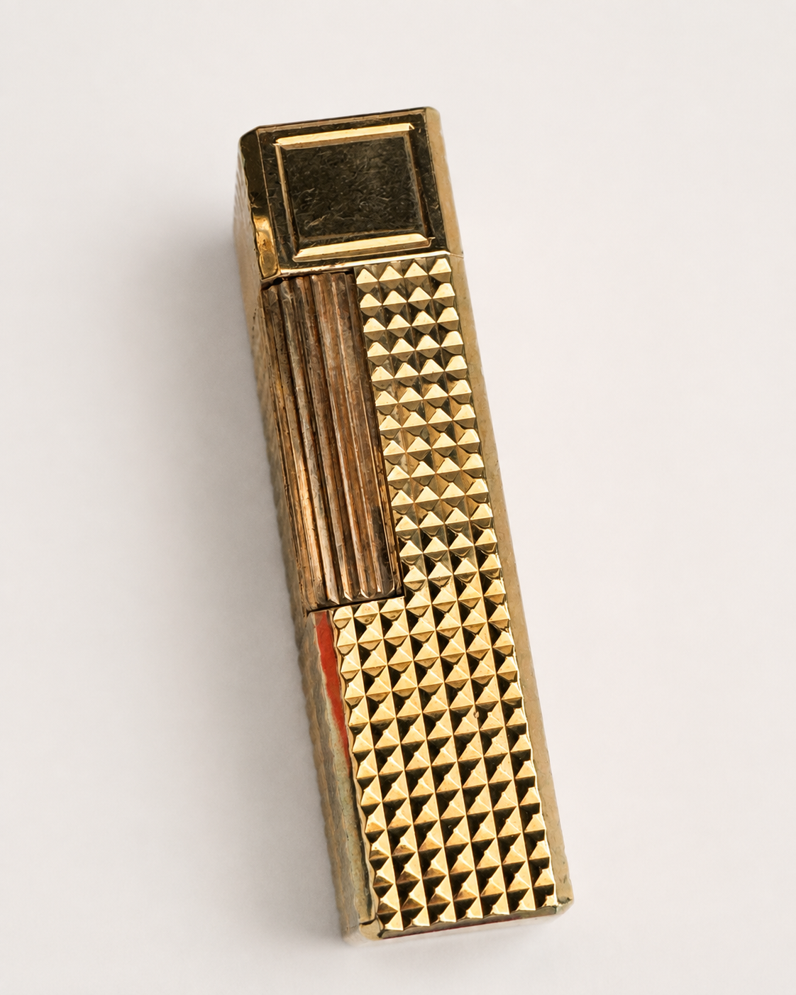 S.T. Dupont Ligne 1 Large Gold-Plated Lighter, 1977 — Listing photo