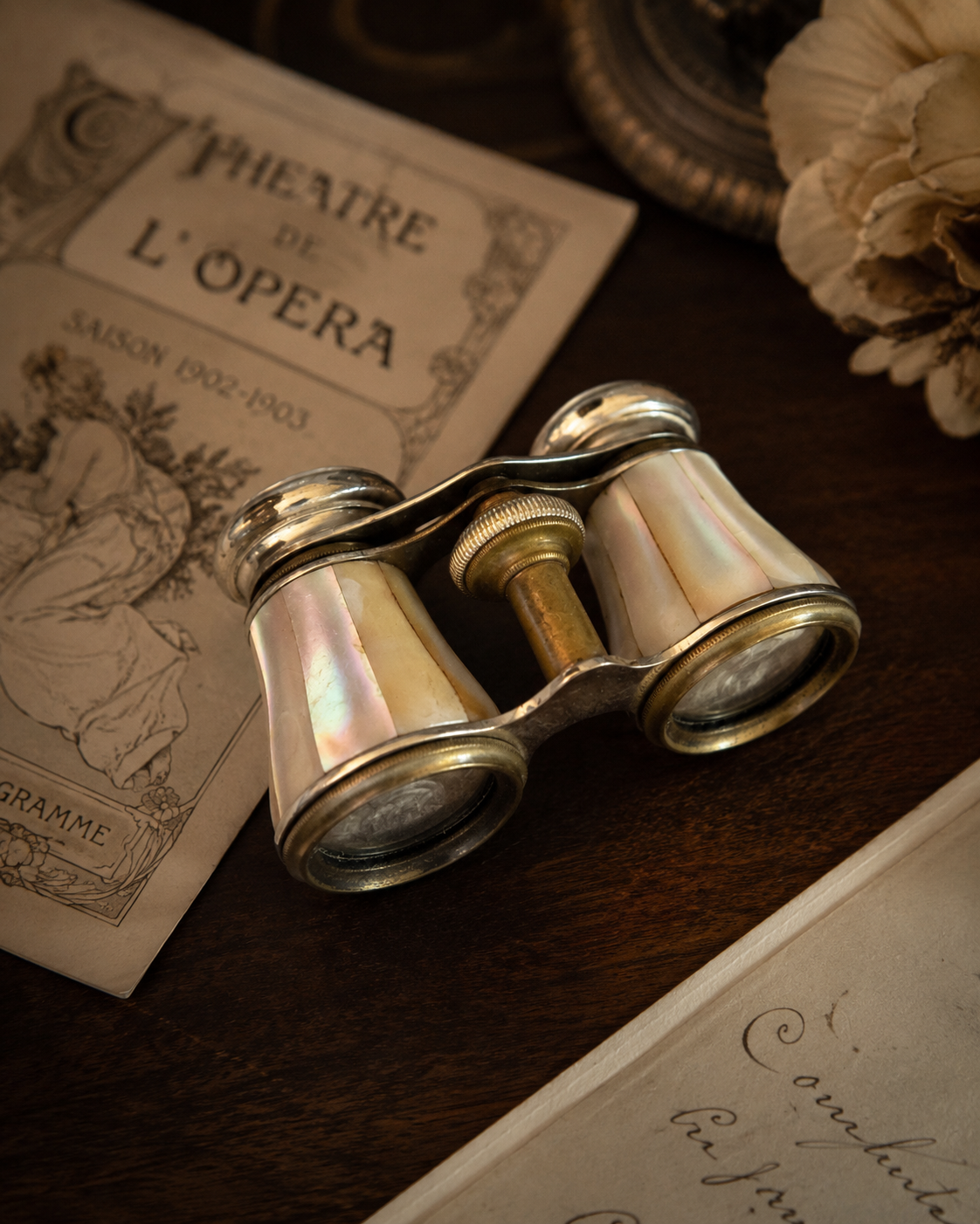 Mother-of-Pearl Opera Glasses, c. 1920s — Listing photo