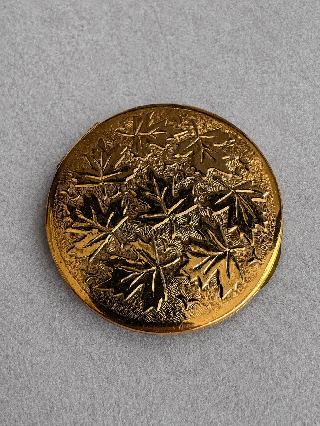 Soviet Gilded Brass Powder Compact, c. 1950s — Hero image