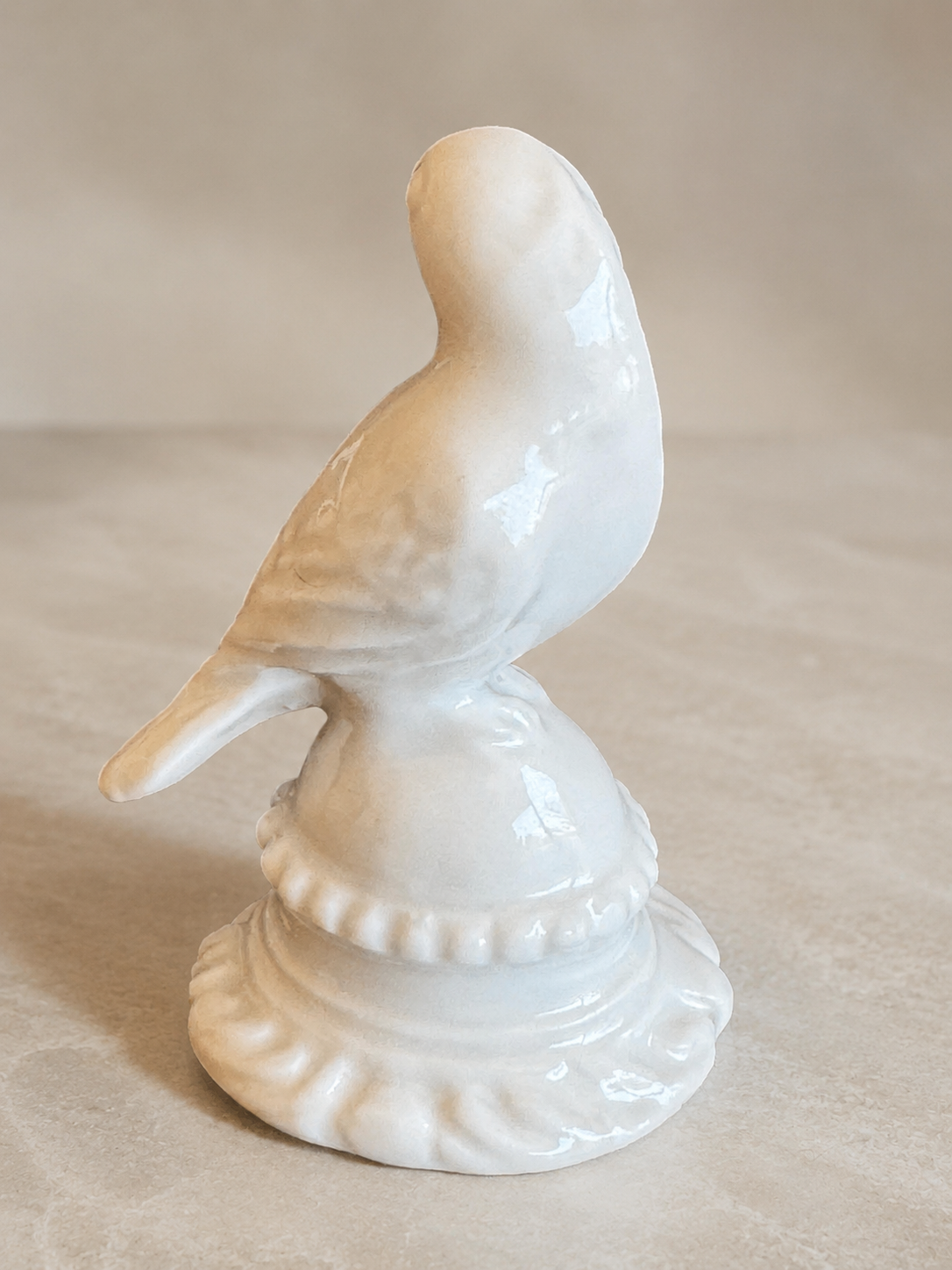 Rosenthal Tiny Parrot Model 158 Pair — Purple & White Variants, c. 1920s — Listing photo