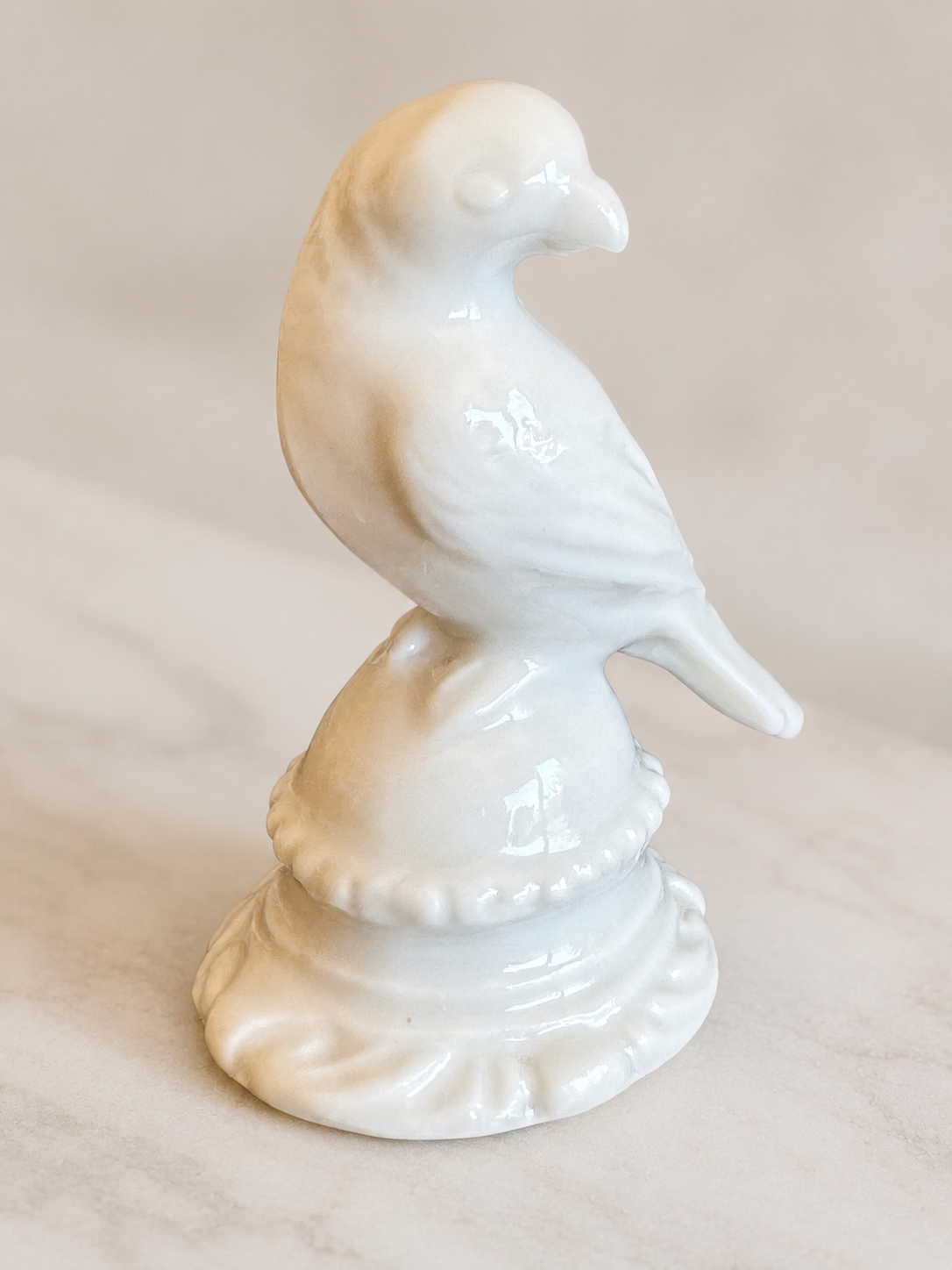 Rosenthal Tiny Parrot Model 158 Pair — Purple & White Variants, c. 1920s — Listing photo