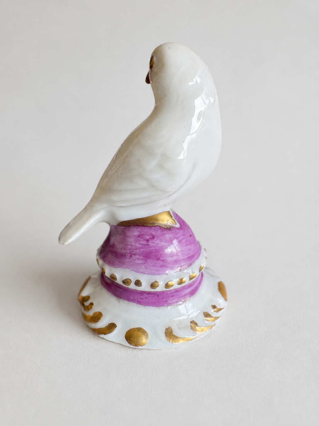 Rosenthal Tiny Parrot Model 158 Pair — Purple & White Variants, c. 1920s — Listing photo
