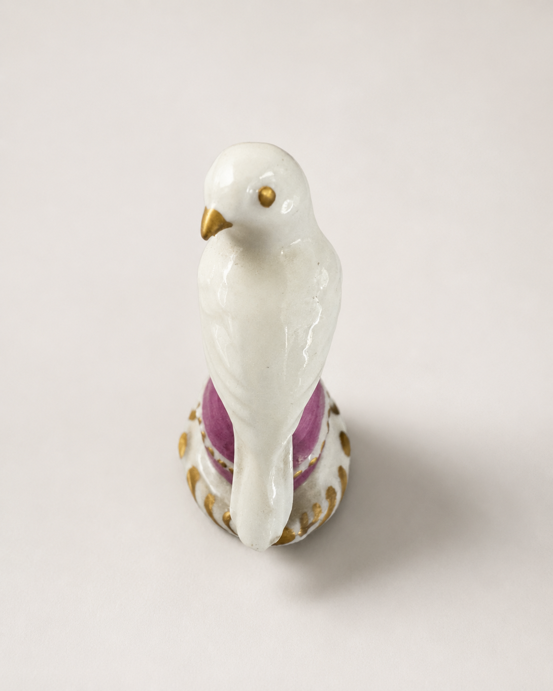 Rosenthal Tiny Parrot Model 158 Pair — Purple & White Variants, c. 1920s — Listing photo
