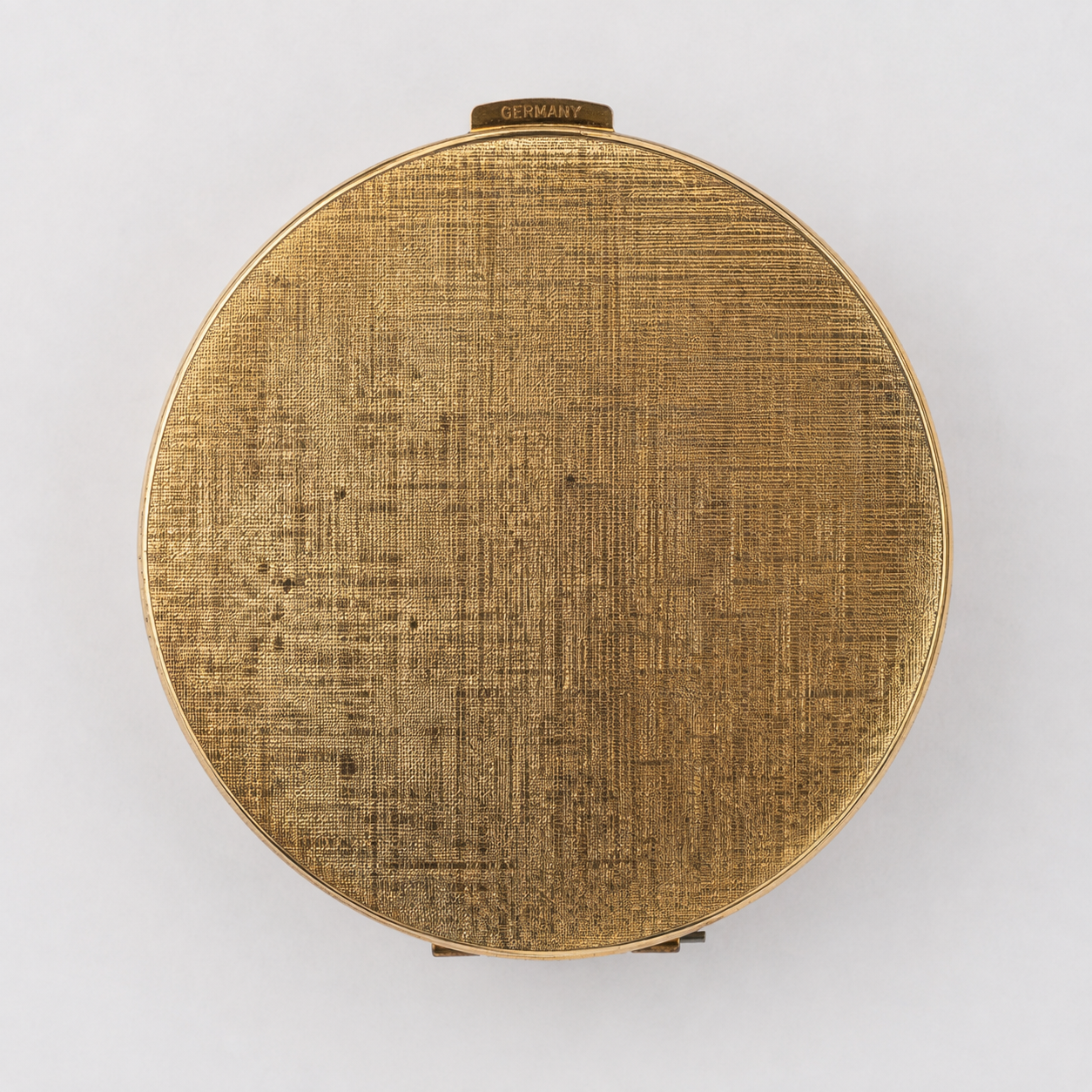 1950s Emrich Floral Powder Compact — Detail